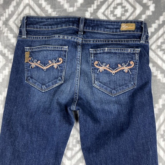 Paige Jeans 28x33" Bootcut Embroidered Benedict Canyon Classic Low Rise Y2K USA - Picture 10 of 11